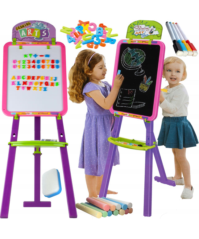 DIDELĖ MAGNETINĖ LENTA RAIDĖMS IR SKAIČIAMS VAIKAMS SAUSAI TRINAMA KREDINĖ