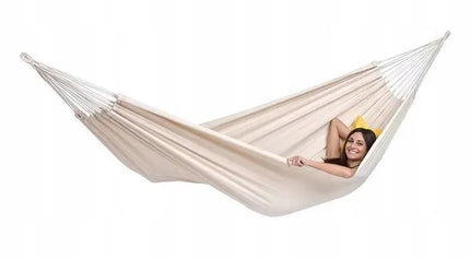DIDELIS DVIVIEČIAI XXL HAMAKAS 260x150 CM SODUI TVIRTAS IKI 150KG BOHO