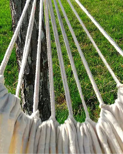 DIDELIS DVIVIEČIAI XXL HAMAKAS 260x150 CM SODUI TVIRTAS IKI 150KG BOHO