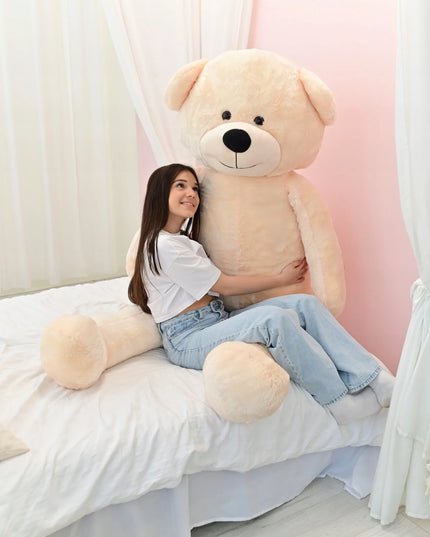 DIDELIS 220 cm PLIUŠINIS MEŠKIUKAS – MILŽINIŠKAS MINKŠTAS ŽAISLAS