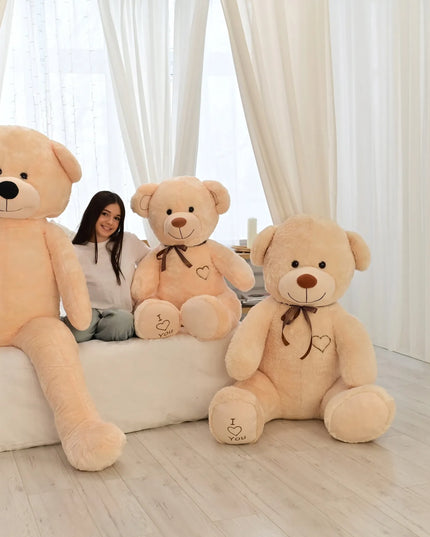 DIDELIS 220 cm PLIUŠINIS MEŠKIUKAS – MILŽINIŠKAS MINKŠTAS ŽAISLAS