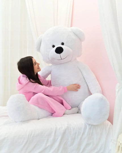 DIDELIS 220 cm PLIUŠINIS MEŠKIUKAS – MILŽINIŠKAS MINKŠTAS ŽAISLAS