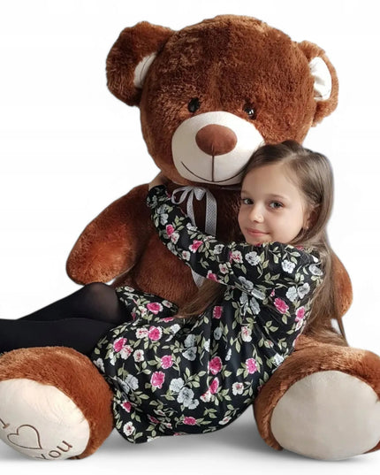 DIDELIS 160 cm PLIUŠINIS MEŠKIUKAS – MILŽINIŠKAS RUDAS ŽAISLAS, DOVANA