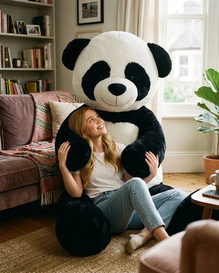DIDELIS PLIUŠINIS PANDA MEŠKIUKAS 220 cm – MILŽINIŠKAS ŽAISLAS
