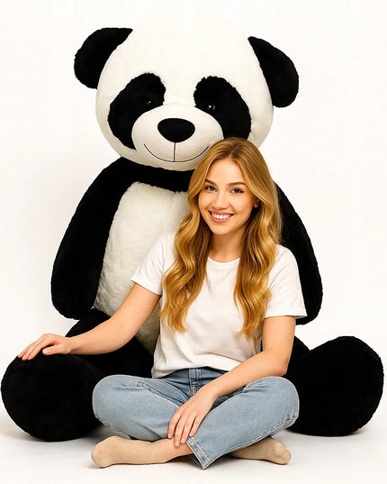 DIDELIS PLIUŠINIS PANDA MEŠKIUKAS 220 cm – MILŽINIŠKAS ŽAISLAS