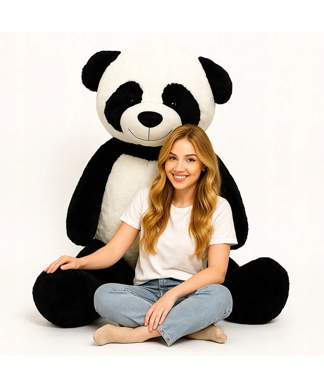 DIDELIS PLIUŠINIS PANDA MEŠKIUKAS 220 cm – MILŽINIŠKAS ŽAISLAS
