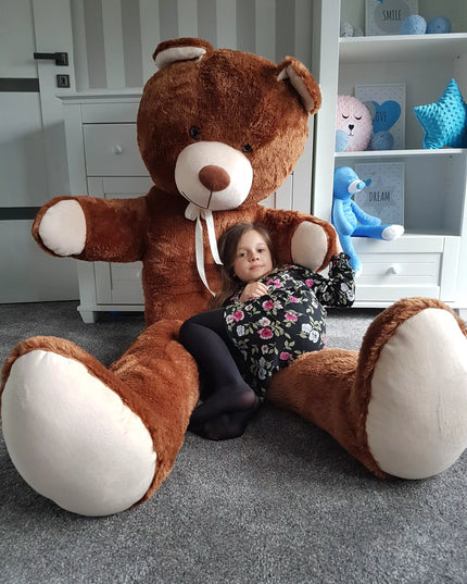 Didelis pliušinis meškiukas – milžiniškas 205 cm žaislas Odol-Plusz
