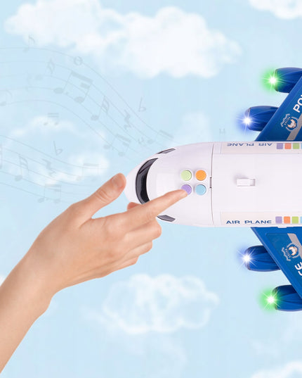 DIDELIS POLICIJOS LĖKTUVAS IŠSKLEIDŽIAMAS INTERAKTYVUS NAUDOJANTIS BATERIJOMIS STOVĖJIMO AIKŠTELĖ TRANSPORTAS