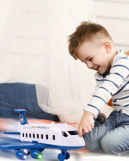 DIDELIS POLICIJOS LĖKTUVAS IŠSKLEIDŽIAMAS INTERAKTYVUS NAUDOJANTIS BATERIJOMIS STOVĖJIMO AIKŠTELĖ TRANSPORTAS