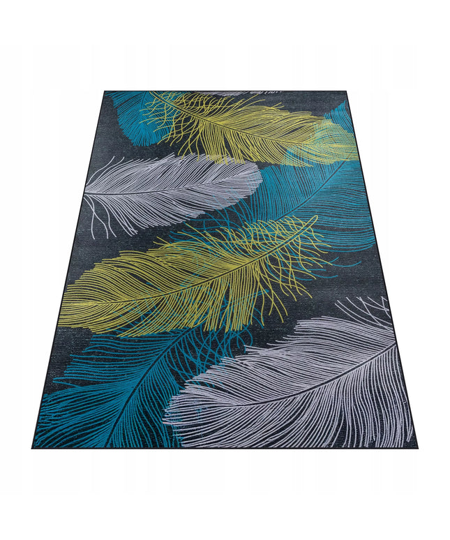 Kilimas Dywanopol 120x180 cm pilkas modernus su trumpu plaušeliu, neslystantis