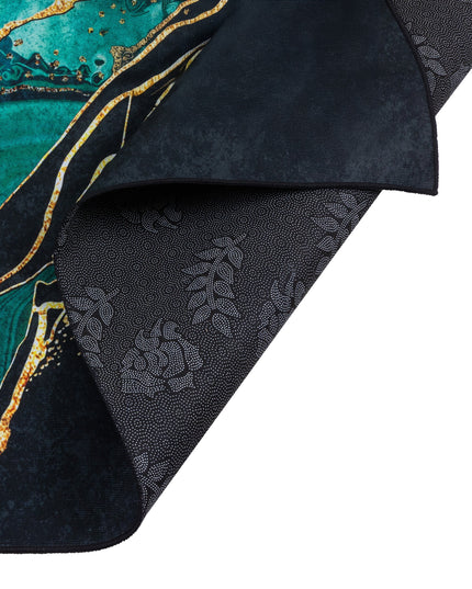 Kilimas 120x170 Juodas Turkio Auksinis Marmuro Rašto Neslystantis Svetainei Miegamajam