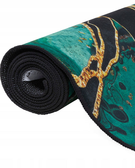 Kilimas 120x170 Juodas Turkio Auksinis Marmuro Rašto Neslystantis Svetainei Miegamajam