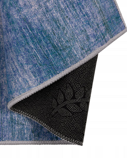 Kilimas 120x170 mėlynas melange svetainei, miegamajam, modernus, neslystantis