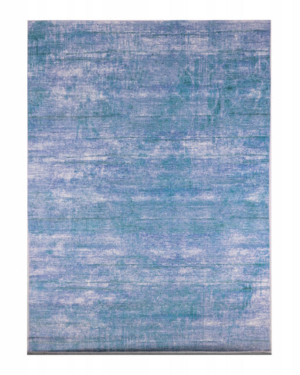 Kilimas 120x170 mėlynas melange svetainei, miegamajam, modernus, neslystantis
