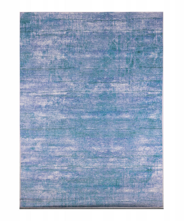 Kilimas 120x170 mėlynas melange svetainei, miegamajam, modernus, neslystantis