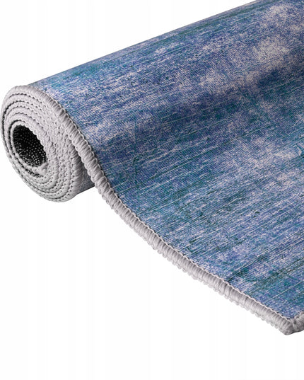 Kilimas 120x170 mėlynas melange svetainei, miegamajam, modernus, neslystantis