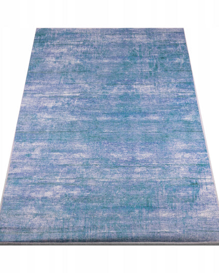 Kilimas 120x170 mėlynas melange svetainei, miegamajam, modernus, neslystantis