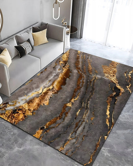 Kilimas 120x170 Svetainei Miegamajam Pilkas Auksinis Neslystantis BCF