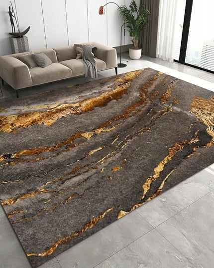 Kilimas 120x170 Svetainei Miegamajam Pilkas Auksinis Neslystantis BCF