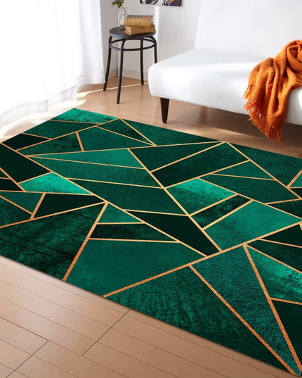 Kilimas 120x170 Žalias Juodas Svetainei, Modernus, Neslystantis, Mozaika, BCF