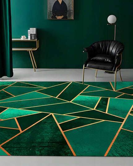 Kilimas 120x170 Žalias Juodas Svetainei, Modernus, Neslystantis, Mozaika, BCF