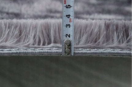 Kilimas 170x120 CM Pilkas Shaggy Ilgo plauko Modernus Svetainei