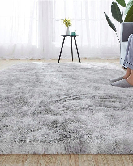 Kilimas 170x120 CM Pilkas Shaggy Ilgo plauko Modernus Svetainei