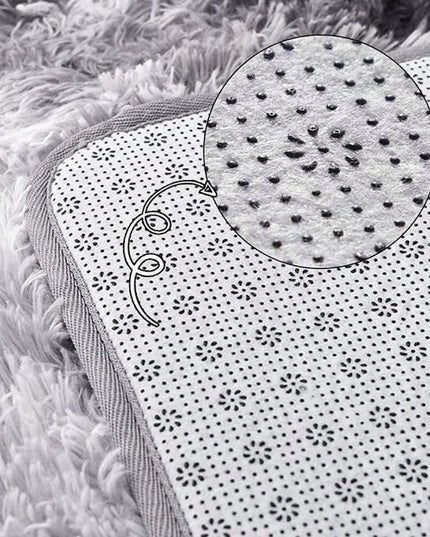 Kilimas 170x120 CM Pilkas Shaggy Ilgo plauko Modernus Svetainei