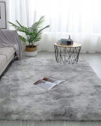 Kilimas 170x120 CM Pilkas Shaggy Ilgo plauko Modernus Svetainei