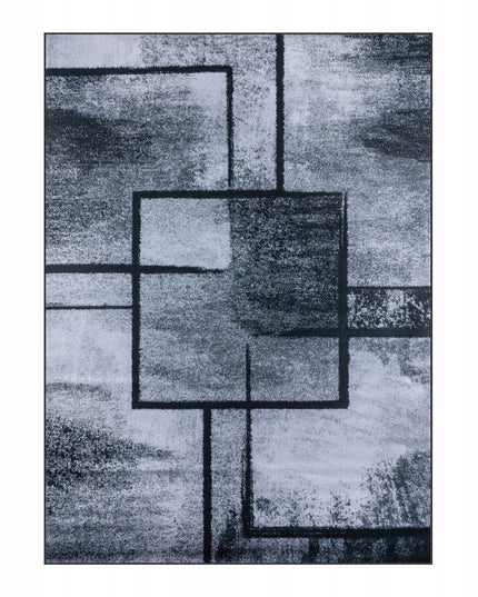 Kilimas 200X300 CM Vintage Pilkas Juodas Neslystantis Loft Svetainei BCF