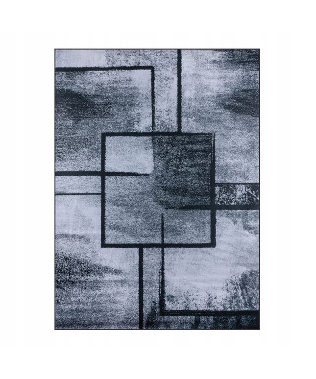 Kilimas 200X300 CM Vintage Pilkas Juodas Neslystantis Loft Svetainei BCF