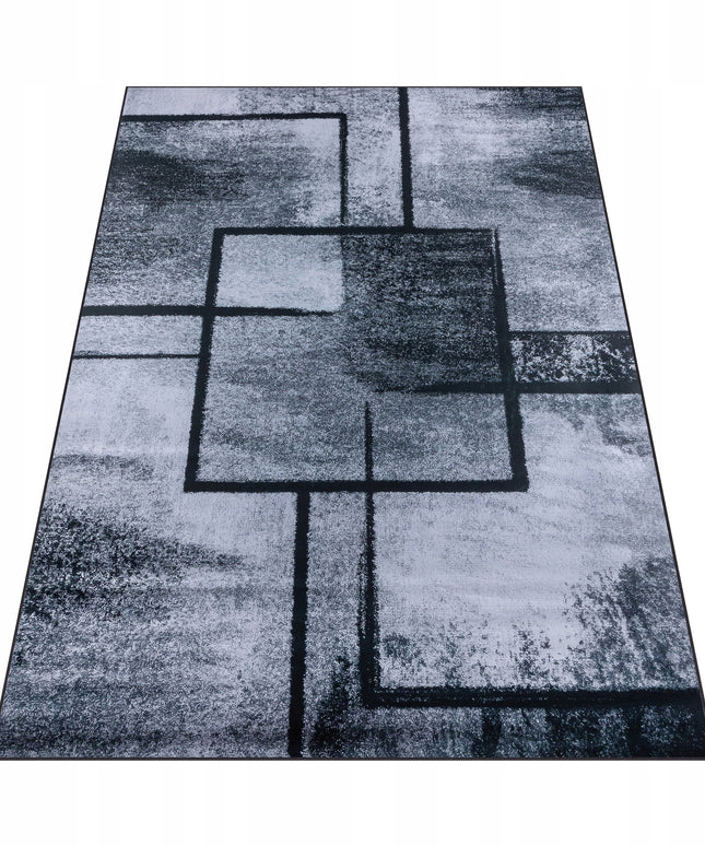 Kilimas 200x300 Vintage Pilkas Juodas Neslystantis Loft Svetainei Kambariui BCF