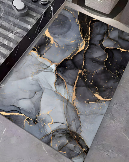 Kilimas 300x200cm Takelis Svetainei Neslystantis Pilkas Auksaspalvis Modernus