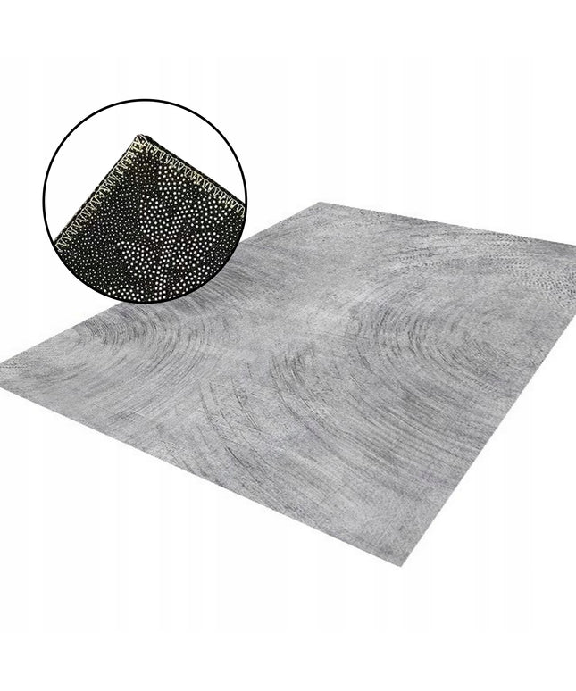 Kilimas BCF pilkas baltas svetainei, neslystantis, minkštas, 160x220CM, pilkas