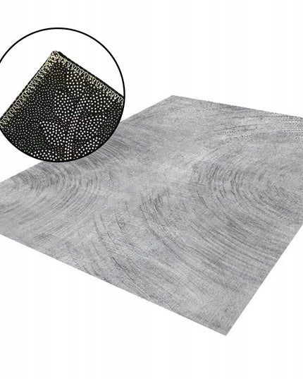 Kilimas BCF pilkas baltas svetainei, neslystantis, minkštas, 300x200cm, trumpas plaukelis