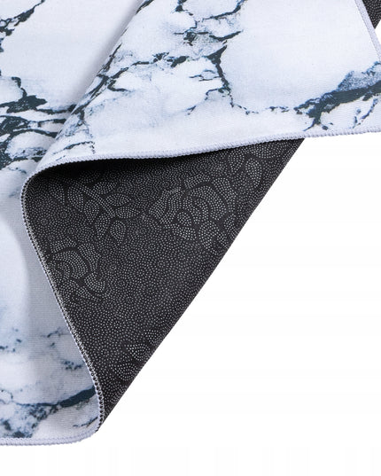 Kilimas svetainei/kambariui 160x220cm, baltas, modernus marmuro raštas