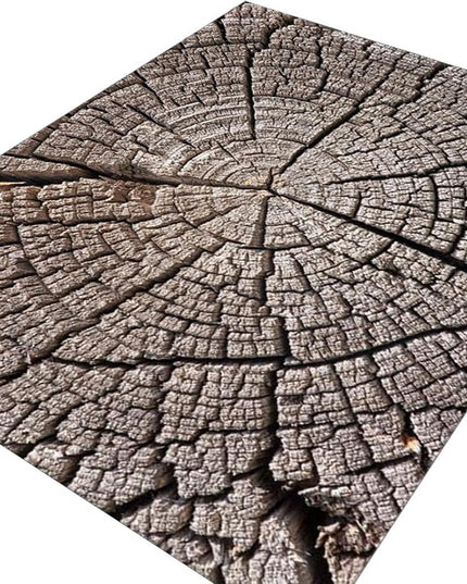 Kilimas svetainei 160x220cm, rudas, medžio kamieno imitacija