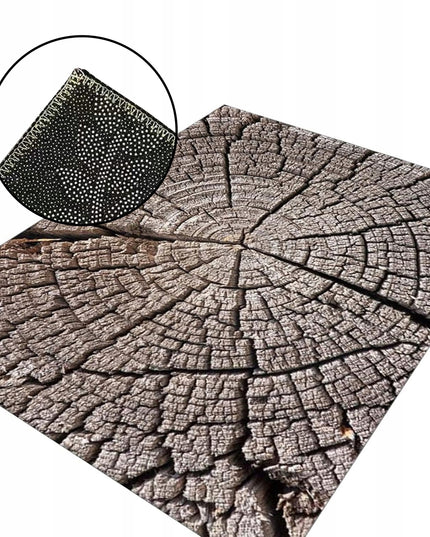 Kilimas svetainei 160x220cm, rudas, medžio kamieno imitacija