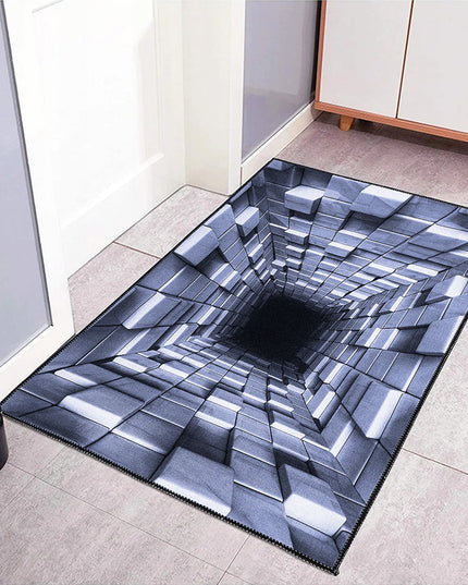 Kilimas svetainei 160x220cm Mėlynas 3D Modernus Optinė iliuzija