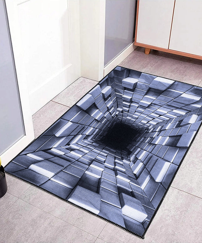 Kilimas svetainei 160x220cm Mėlynas 3D Modernus Optinė iliuzija