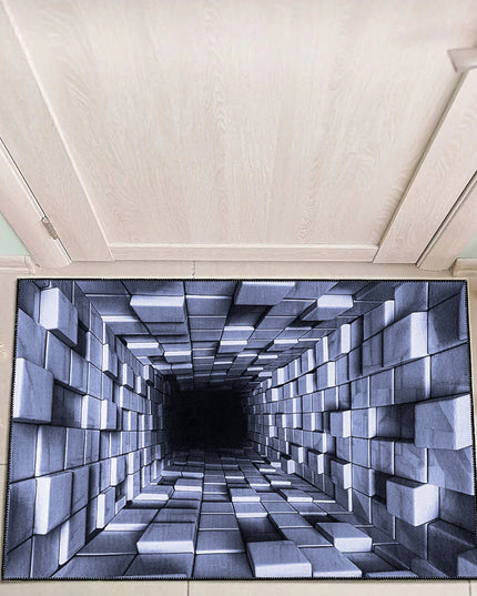 Kilimas svetainei 160x220cm Mėlynas 3D Modernus Optinė iliuzija