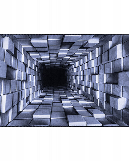 Kilimas svetainei 160x220cm Mėlynas 3D Modernus Optinė iliuzija