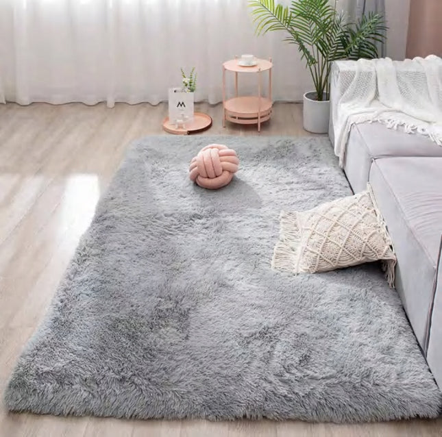 Kilimas Shaggy 120x170 Minkštas Purus Pilkas Sidabrinis Vintage Modernus