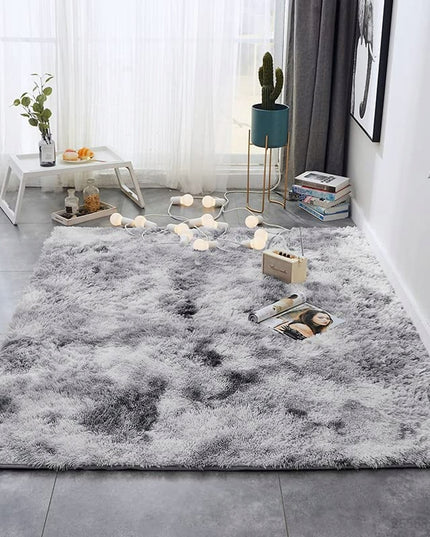 Kilimas Shaggy 120x170 Minkštas Purus Pilkas Sidabrinis Vintage Modernus