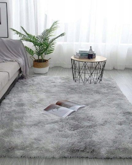 Kilimas Shaggy 120x170 Minkštas Purus Pilkas Sidabrinis Vintage Modernus