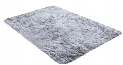 Kilimas Shaggy 120x170 Minkštas Purus Pilkas Sidabrinis Vintage Modernus