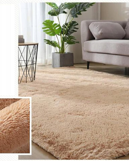 DYWAN ilgo plauko kilimas 120x170 minkštas pūkuotas pilkas auksinis smėlio spalvos VINTAGE modernus