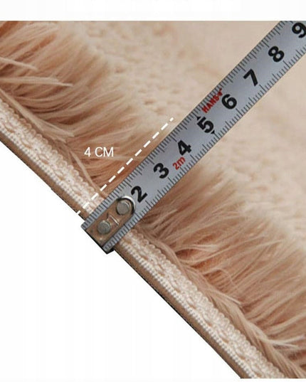 DYWAN ilgo plauko kilimas 120x170 minkštas pūkuotas pilkas auksinis smėlio spalvos VINTAGE modernus