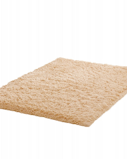 DYWAN ilgo plauko kilimas 120x170 minkštas pūkuotas pilkas auksinis smėlio spalvos VINTAGE modernus