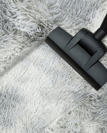 ŠAGINIS kilimas apvalus svetainei 160cm pliušinis su dėmelėmis pilkas melanžas